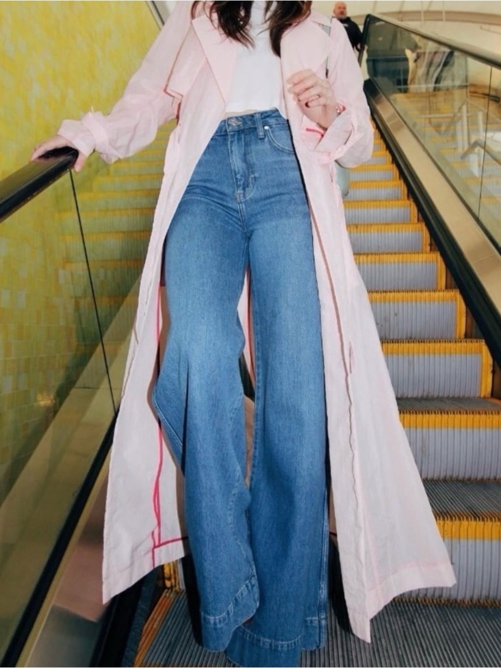 Derek Lam 10 Crosby Lexis Trench Coat Pink Dogwood